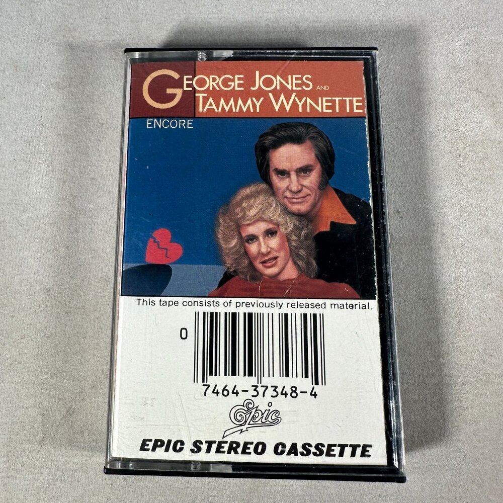 George Jones & Tammy Wynette Encore Cassette Album Epic 1981 Country Music